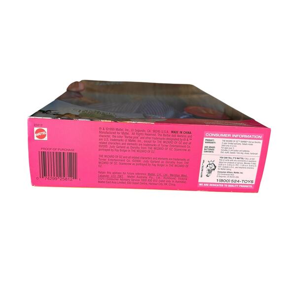 Vintage 1999 Barbie as Dorothy The Wizard of Oz Doll New In Box - Picture 5 of 5